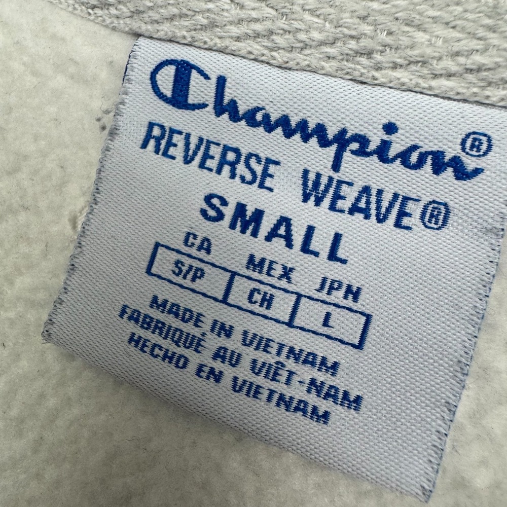 Champion Reverse Weave Adult Crewneck Sweater Pullover Light Gray Size S - Picture 11 of 13
